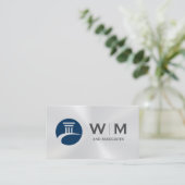 ピラーロゴモノグラムメタルシャイン 名刺 (スタンド正面)