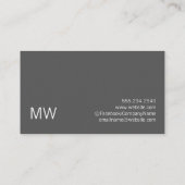 ピラー建物アイコン |プロフェッショナル 名刺 (裏面)