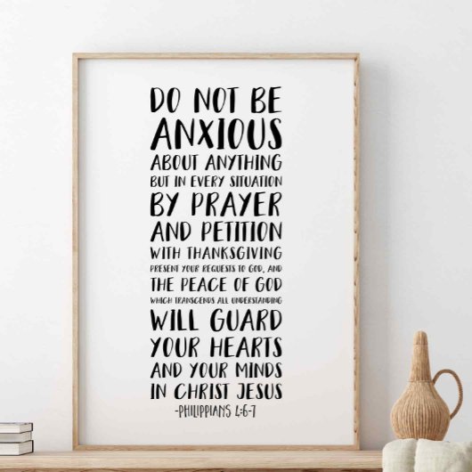 ピリピ人への手紙第4章6節 ポスター