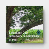 ピリピ人への第一感謝してい章3わたしはすべての人に対して フォトプラーク (正面)