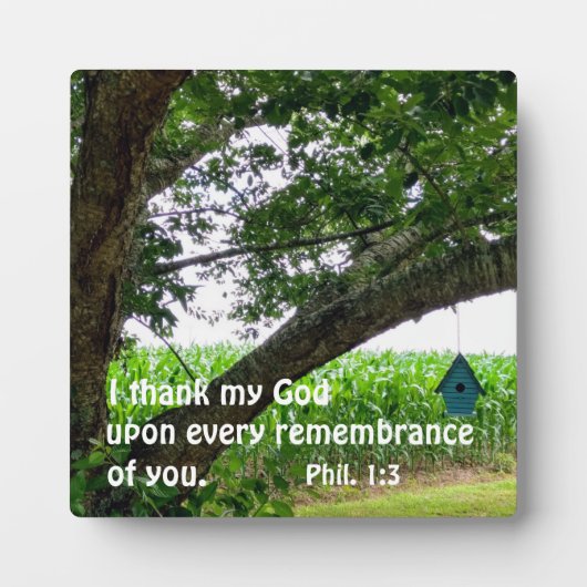ピリピ人への第一感謝してい章3わたしはすべての人に対して フォトプラーク (正面)