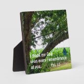 ピリピ人への第一感謝してい章3わたしはすべての人に対して フォトプラーク (正面)