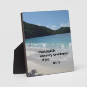 ピリピ人への第一感謝してい章3わたしはすべての人に対して フォトプラーク (正面)