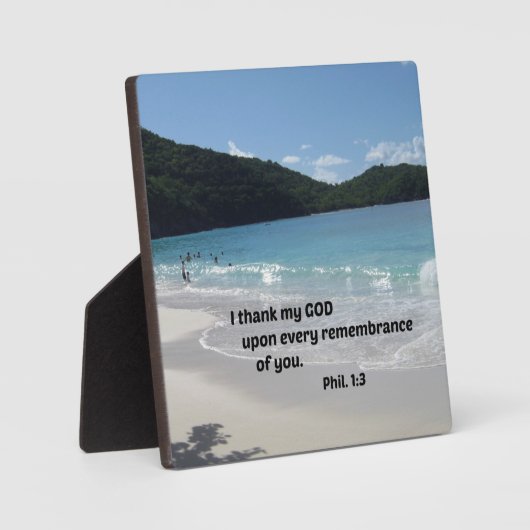 ピリピ人への第一感謝してい章3わたしはすべての人に対して フォトプラーク (正面)