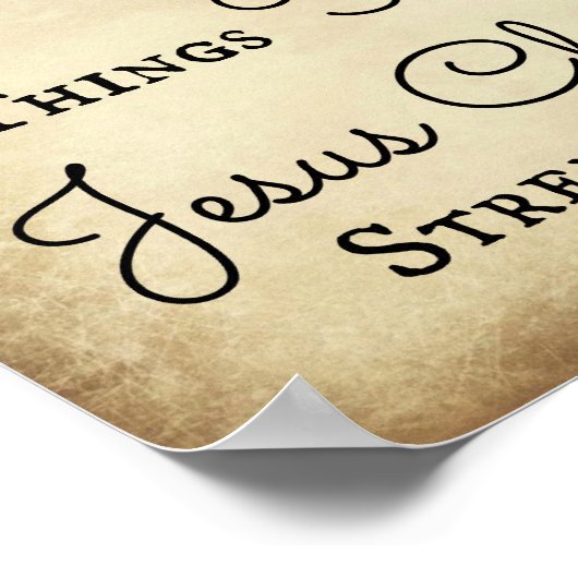 ピリピ人イエスを通して全てのことを成し遂げる ポスター (角)