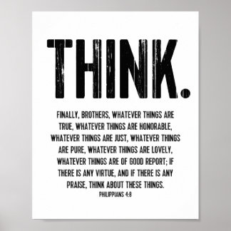 ピリピ感動的ア4:8 ポスター