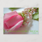 ピリピ感謝していアの聖書の一節 ポストカード (正面)