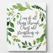 ピリピ語の聖書聖なる書物、 経典感動的節 フォトプラーク (正面)