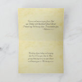 ピリピ1:2-3恵みと平安、夕日 カード (内部)