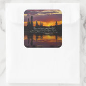 ピリピ1:2-3恵みと平安、聖書 スクエアシール (バッグ)