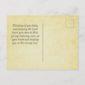 ピリピ1:2-3恵みと平安、聖書 ポストカード (裏面)