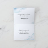 ピリピ1:2-3聖書への恵みと平和 サンキューカード (内部)