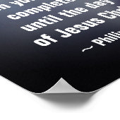 ピリピ1:6私はこの聖句に自信を持っている ポスター (角)