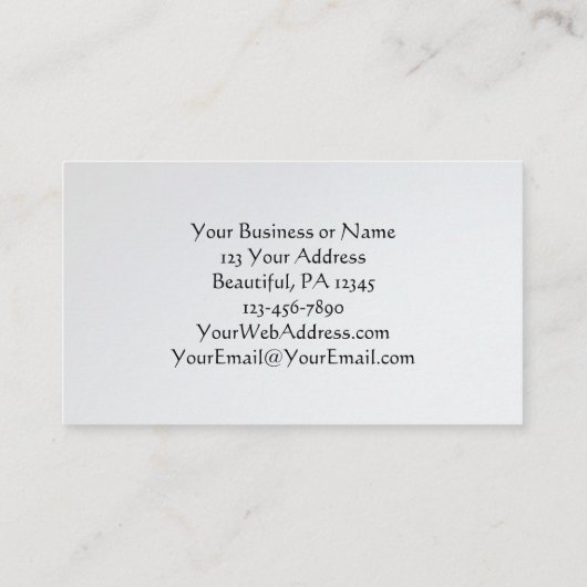 ピリピ1:6私はこの聖句に自信を持っている 名刺 (裏面)