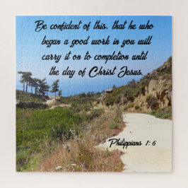 ピリピ1:6自信ある聖書の詩の風景 ジグソーパズル