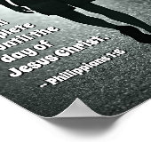 ピリピ1:6良い仕事を始めた者は聖書 ポスター (角)