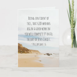 ピリピ1:6良い業を始めた神 カード