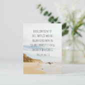 ピリピ1:6良い業を始めた神 ポストカード (スタンド正面)