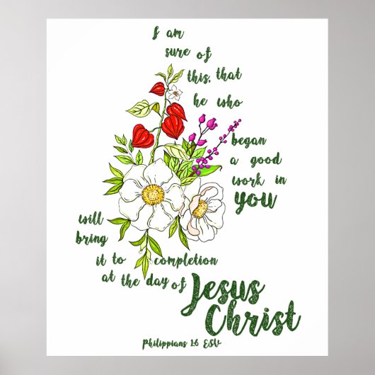 ピリピ1:6 ポスター (正面)