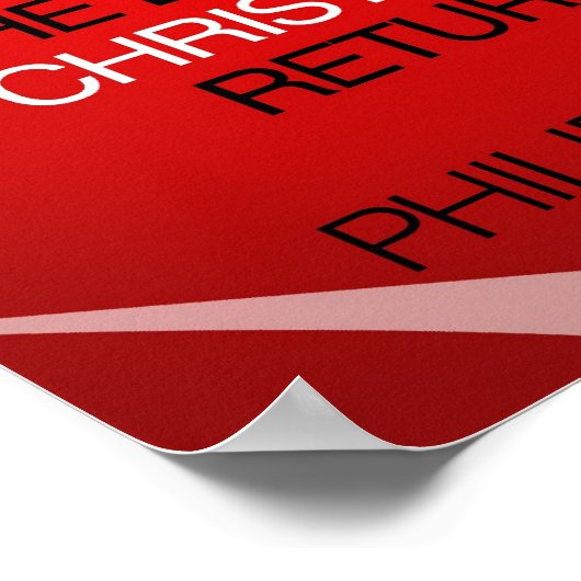 ピリピ1:6 ポスター (角)