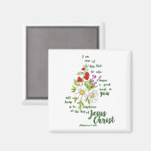 ピリピ1:6 マグネット (正面/裏面)