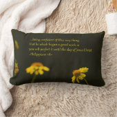 ピリピ1:6 ランバークッション (ブランケット)