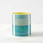 ピリピ1:6 KJVバイブル聖なる書物、 経典Pic Two-Tone マグカップ (中央)