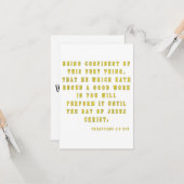 ピリピ1:6 KJV聖書の聖なる書物、 経典挨拶 カード (正面/裏面インサイチュ)