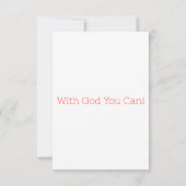 ピリピ2:8 KJV聖書聖なる書物、 経典挨拶 カード (裏面)