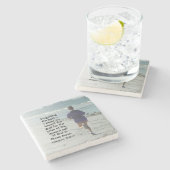 ピリピ3:13忘れの過去、聖書 ストーンコースター (横)