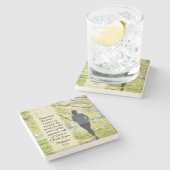 ピリピ3:13-14忘れの過去 ストーンコースター (横)