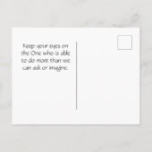 ピリピ3:14私はゴール、馬に向かって押す ポストカード (裏面)