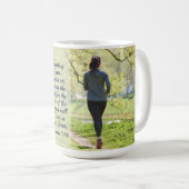 ピリピ3:14私は上向きの呼び出しに向かって押す コーヒーマグカップ (正面右)