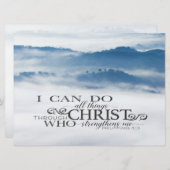 ピリピ4キリスト・フラットカードを通してすべてのもの (正面/裏面)