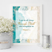 ピリピ4私はキリストを通してすべてのことをすることができる ポスター