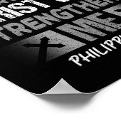 ピリピ413クリスチャン・イエスボディビル体重 ポスター (角)