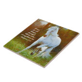 ピリピ4:13すべての事はキリスト、馬を通して タイル (側面)