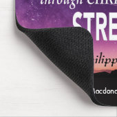 ピリピ4:13わたしはすべての事をすることができるパーソナライズされた マウスパッド (コーナー)