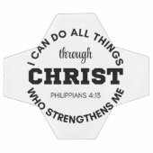 ピリピ4:13わたしはすべての事を行うことができる聖なる書物、 経典 サッカーボール (フラット)