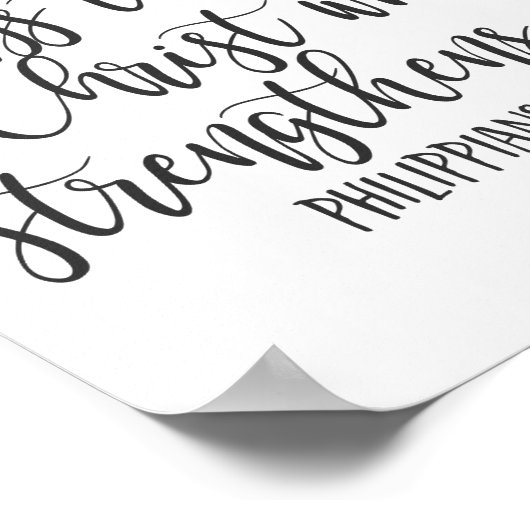 ピリピ4:13わたしはすべての事を行うことができる ポスター (角)