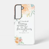 ピリピ4:13わたしは彼を通して全てのことを行うことができる SAMSUNG GALAXYケース (裏面)