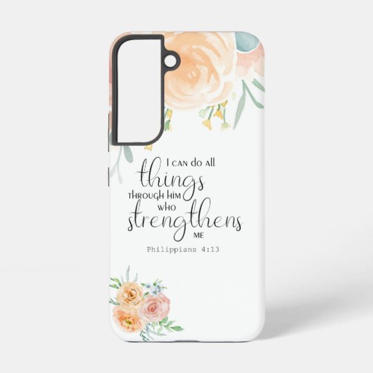 ピリピ4:13わたしは彼を通して全てのことを行うことができる SAMSUNG GALAXYケース (裏面)