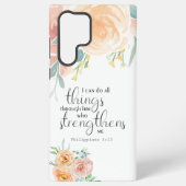 ピリピ4:13わたしは彼を通して全てのことを行うことができる SAMSUNG GALAXYケース (裏面)