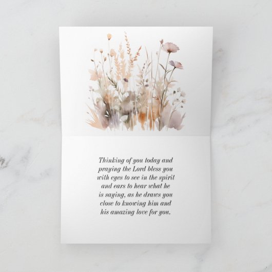 ピリピ4:13キリストの聖書を通して、すべてのもの カード (内部)