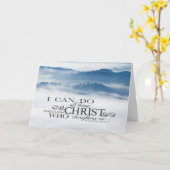 ピリピ4:13キリストの聖書を通して、すべてのもの カード (黄色い花)