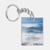 ピリピ4:13キリストの聖書を通して、すべてのもの キーホルダー (正面左)