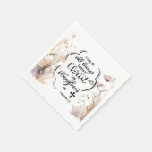 ピリピ4:13キリストの聖書を通して、すべてのもの スタンダードカクテルナプキン (角)