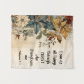 ピリピ4:13キリストの聖書を通して、すべてのもの タペストリー (正面(横))