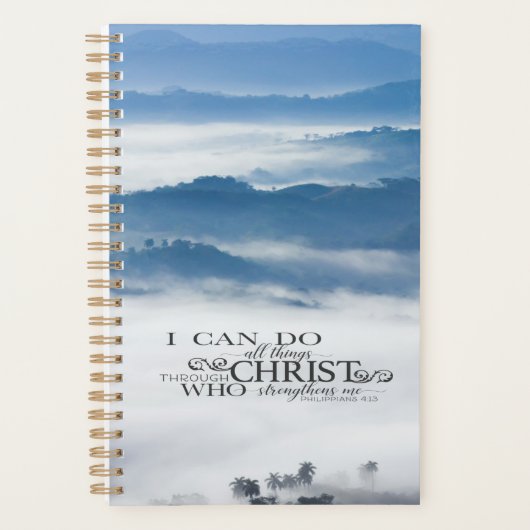ピリピ4:13キリストの聖書を通して、すべてのもの プランナー手帳 (正面)