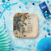 ピリピ4:13キリストの聖書を通して、すべてのもの ペーパープレート (パーティー)